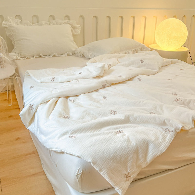 Sommerdecke aus Baumwollgaze mit Sojafasern