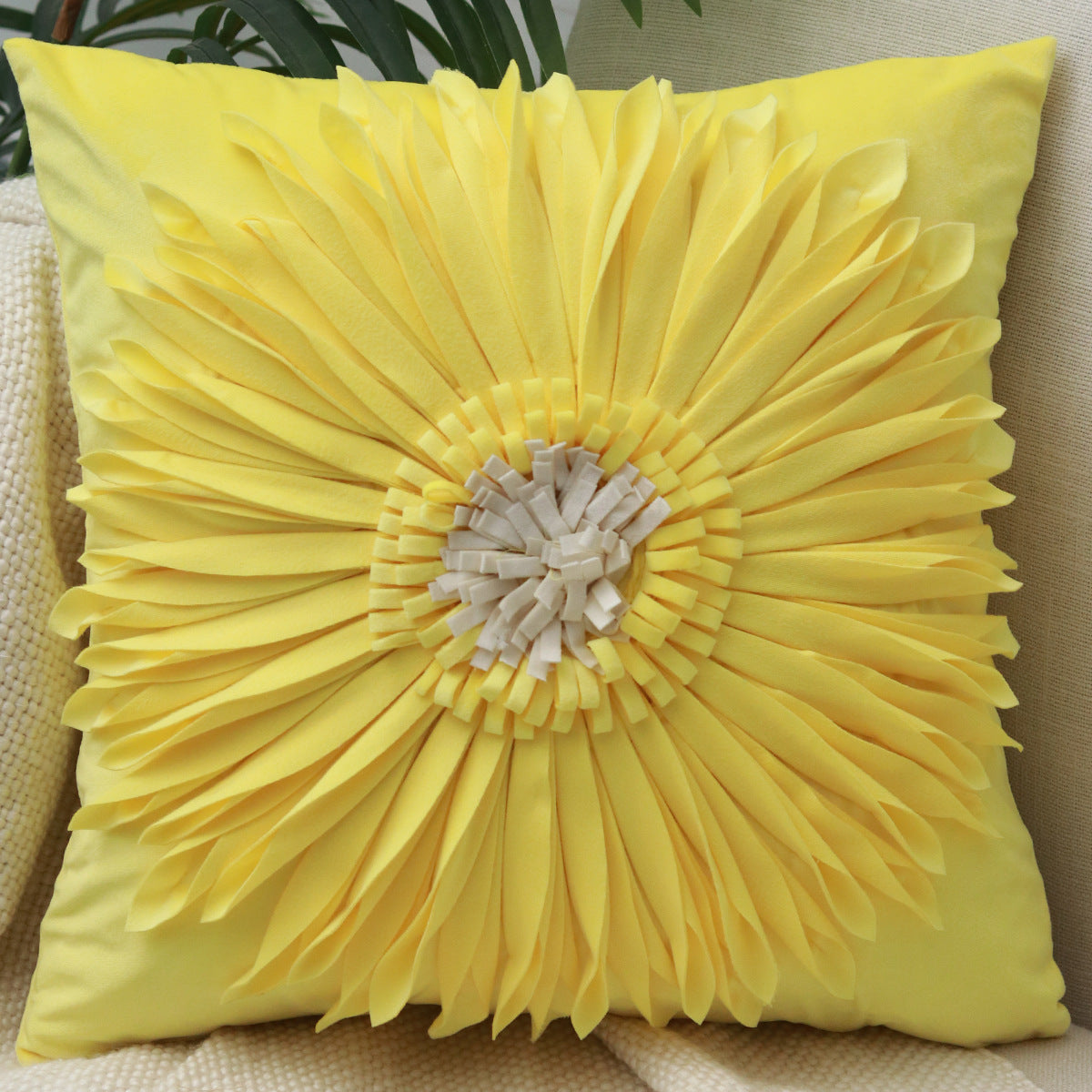 Kissenbezug Chrysantheme, einfarbig
