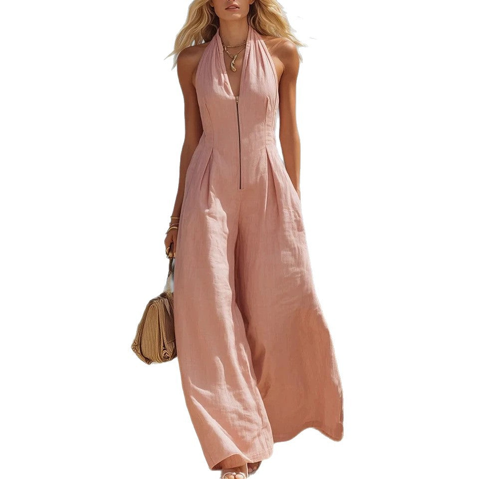 Eleganter Halterneck Jumpsuit