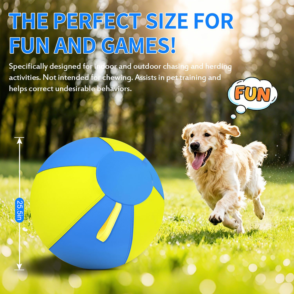 Hüteball für Hunde mit Griffen, 45 cm