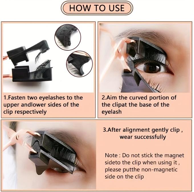 Magnetische Wimpern für einfachen Look