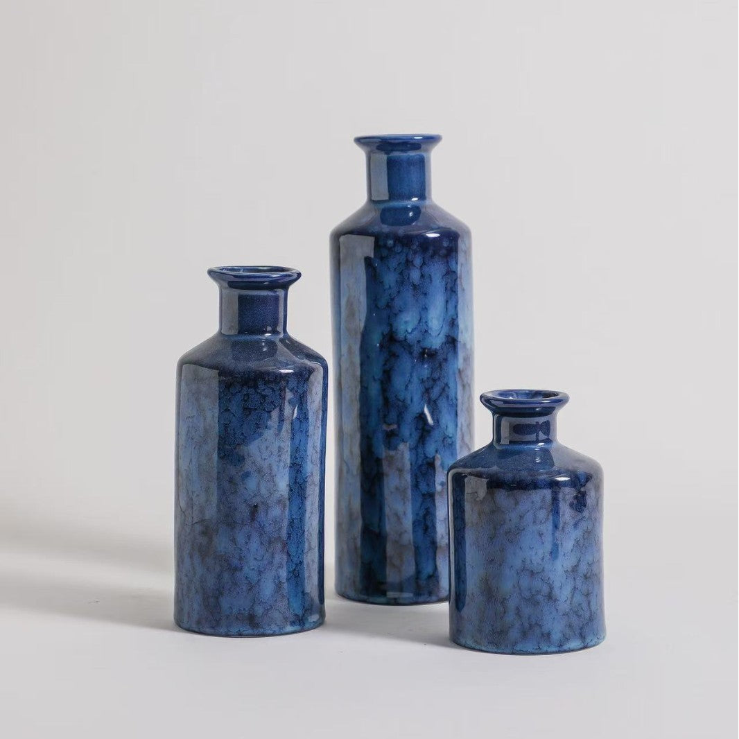 Keramik-Vase Set – 3 Stück, glasiert – Bild 5 | LuxeStyle