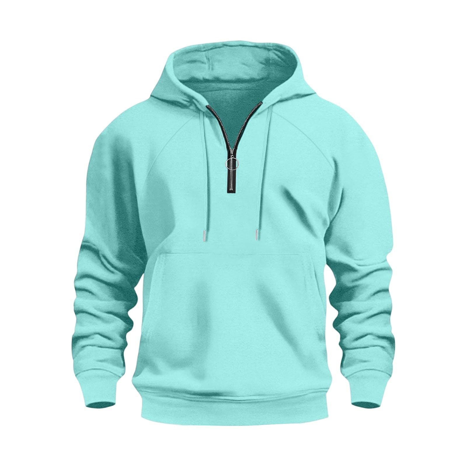 Herren Casual Sports Halbsteckhoodie