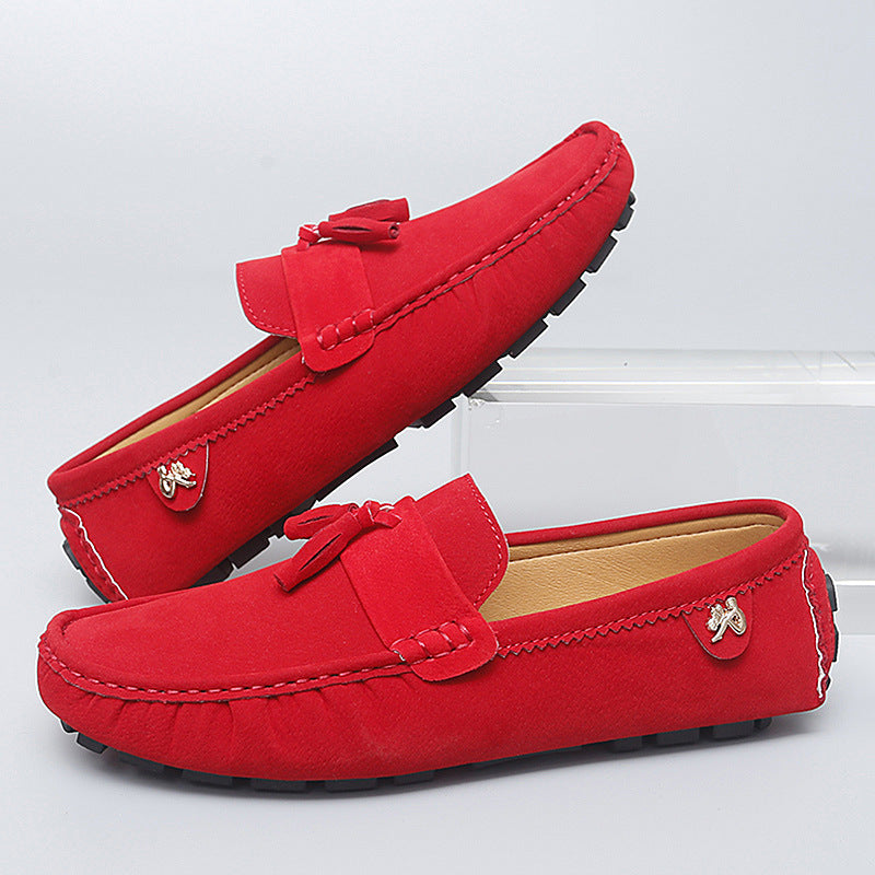 Schwarzer Lederschuh mit flachem Absatz – Bild 4 | LuxeStyle