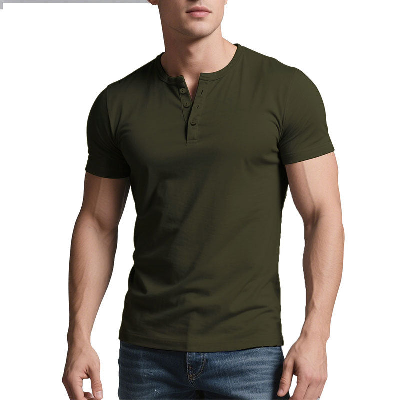 Herren Casual Crew-Neck Slim Fit T-Shirt