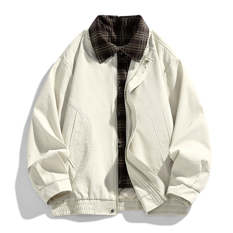 Herren Mantel im Retro-Stil mit Reverskragen