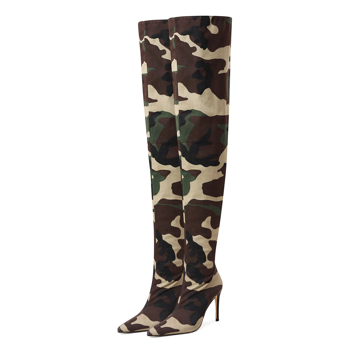 Weite-Absatz-Stiefel mit Stiletto-Absatz – Bild 8 | LuxeStyle