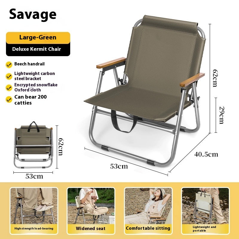 Faltbarer Outdoor-Stuhl mit Tisch – Bild 7 | LuxeStyle
