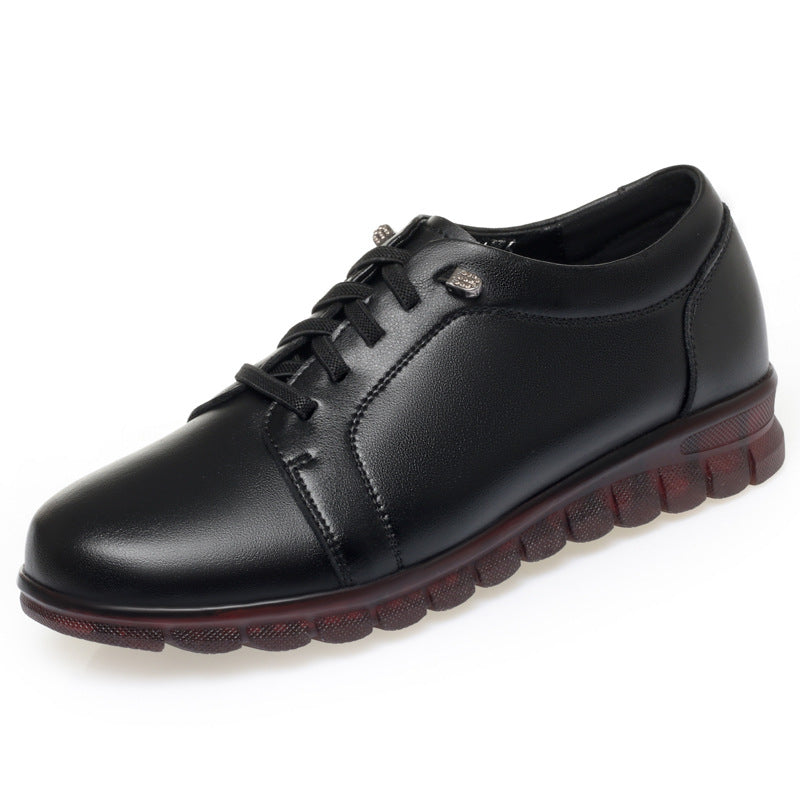 Damen Leder Slipper mit weicher Sohle
