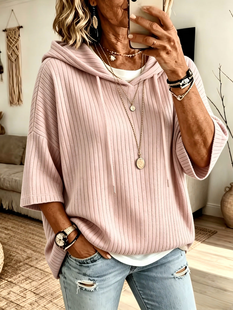 Kapuzen-Sweatshirt aus Fleece mit Kordelzug