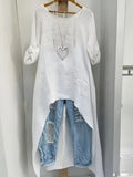 Sommerliche Off-Shoulder Bluse in grossen Grössen