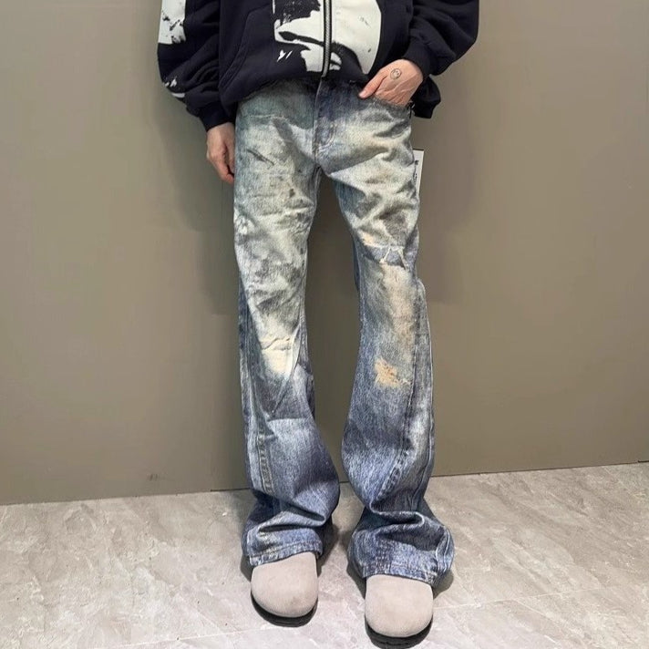 Bootcut Jeans mit Digitaldruck für Herren – Bild 3 | LuxeStyle
