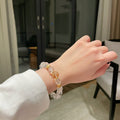 Armband mit natürlichen weissen Kristallen | LuxeStyle