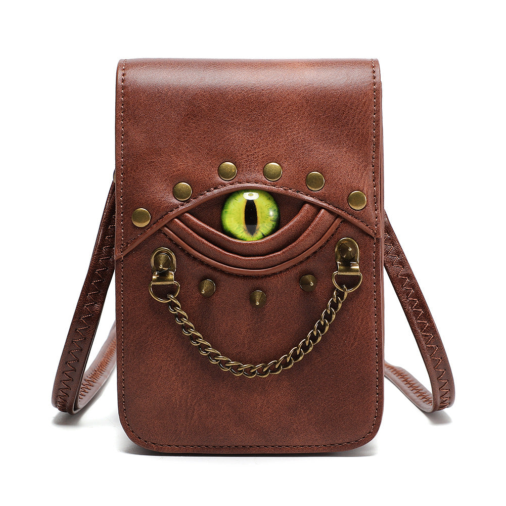 Retro PU-Leder Mini-Gürteltasche für Herren