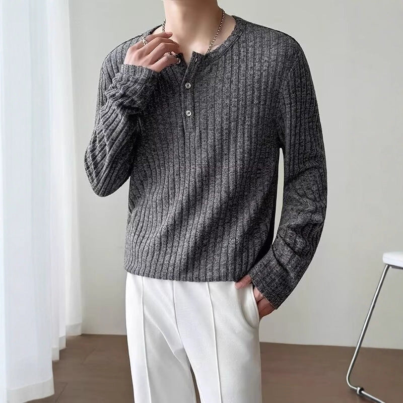 Langarm T-Shirt mit Streifen, lockerer Sitz – Bild 9 | LuxeStyle