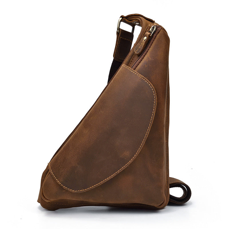 Leder-Brusttasche im Retro-Stil – Bild 2 | LuxeStyle