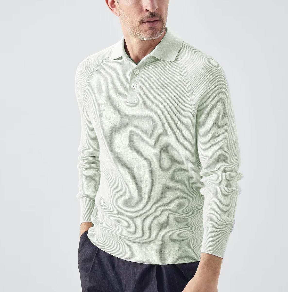 Einheitliches Langarm-Pullover für Herren