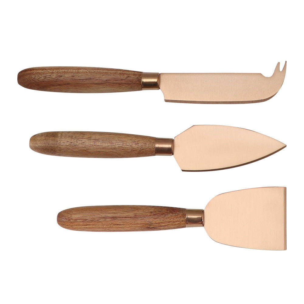 Käseschaber-Set mit Holzgriff, 3-teilig