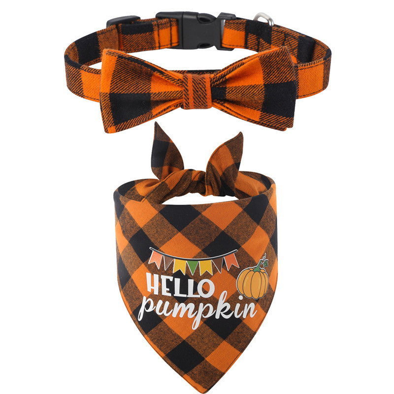 Hundehalsband mit Halstuch im Karomuster – Bild 2 | LuxeStyle
