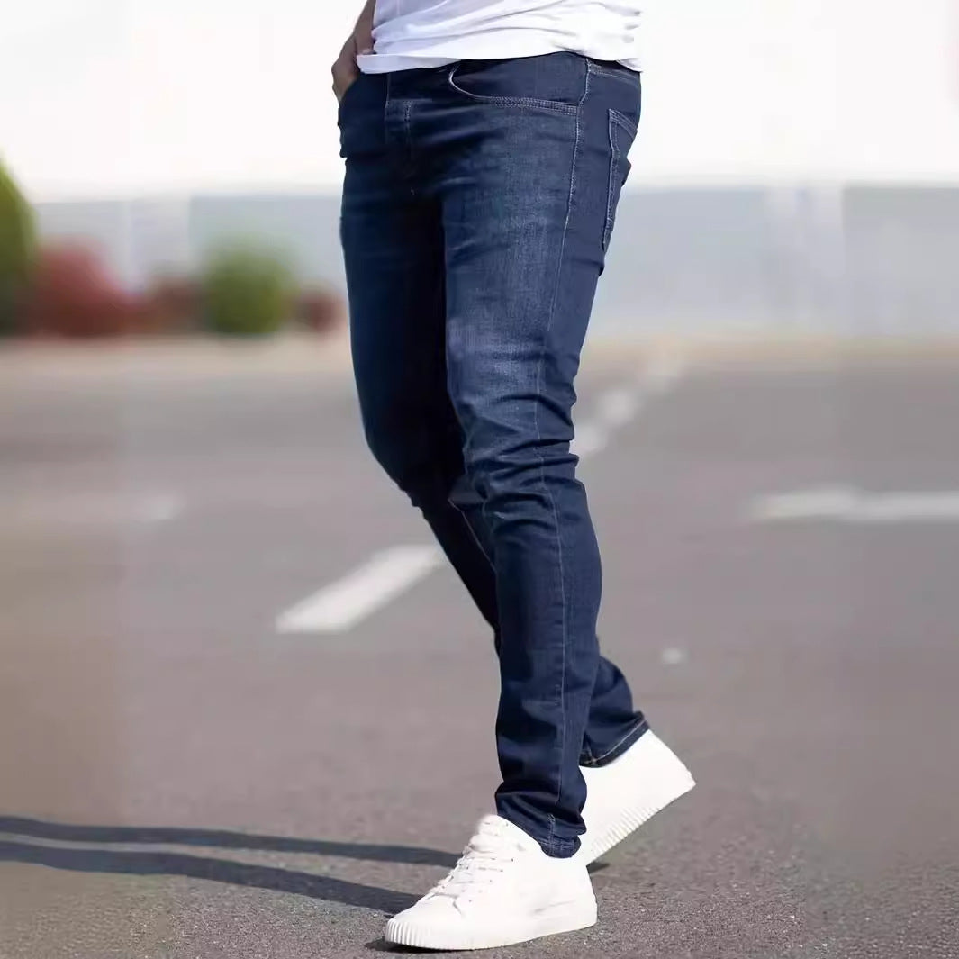 Slim Fit Used-Look Jeans für Herren