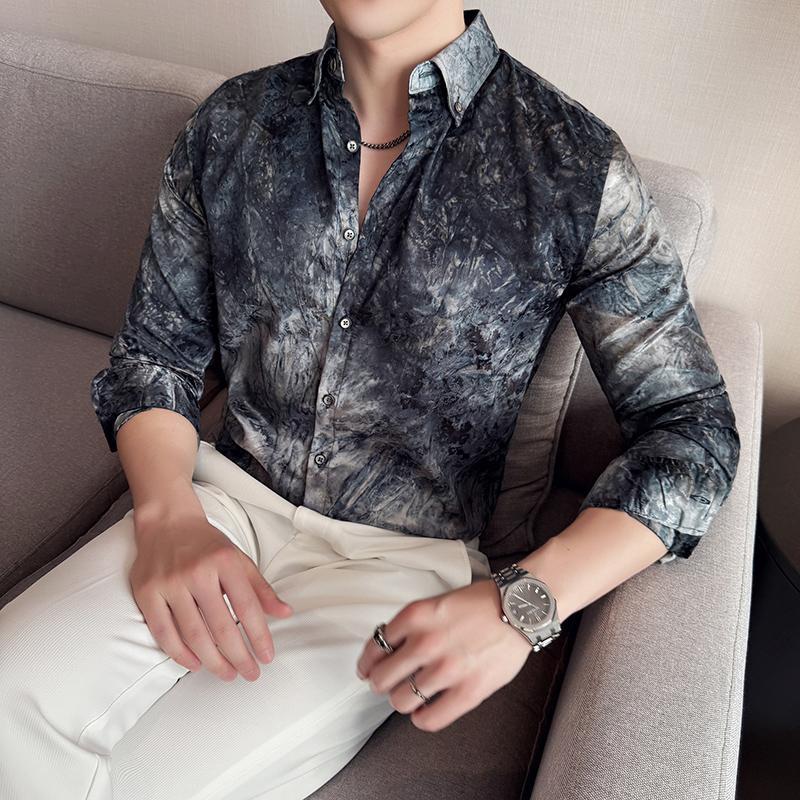 Herren Langarmshirt mit Farbverlauf – Bild 5 | LuxeStyle