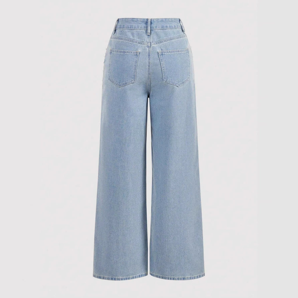 Casual Jeans mit geraden Beinen und schlankmachender Passform