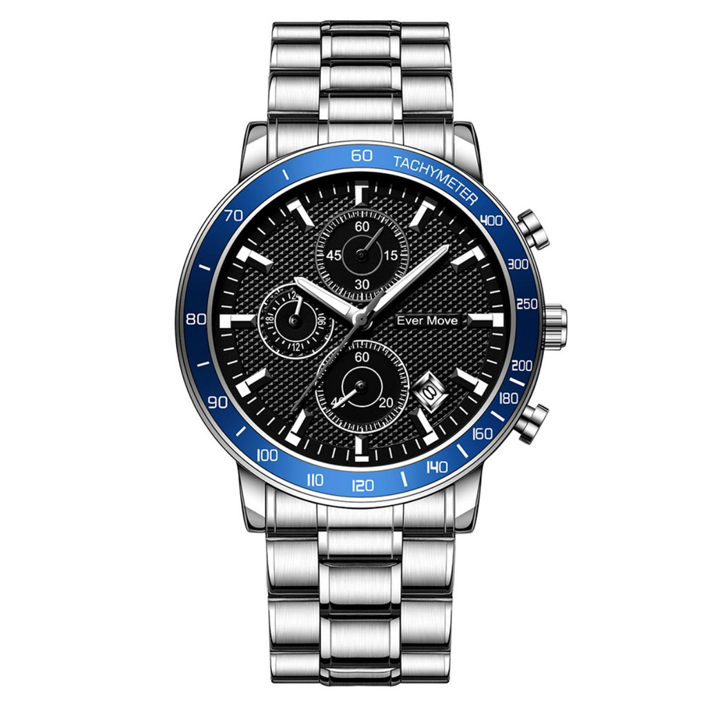 Wasserdichte Leucht-Armbanduhr aus Stahl
