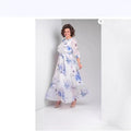 Sommer-Kragen-Retrogedrucktes Kleid