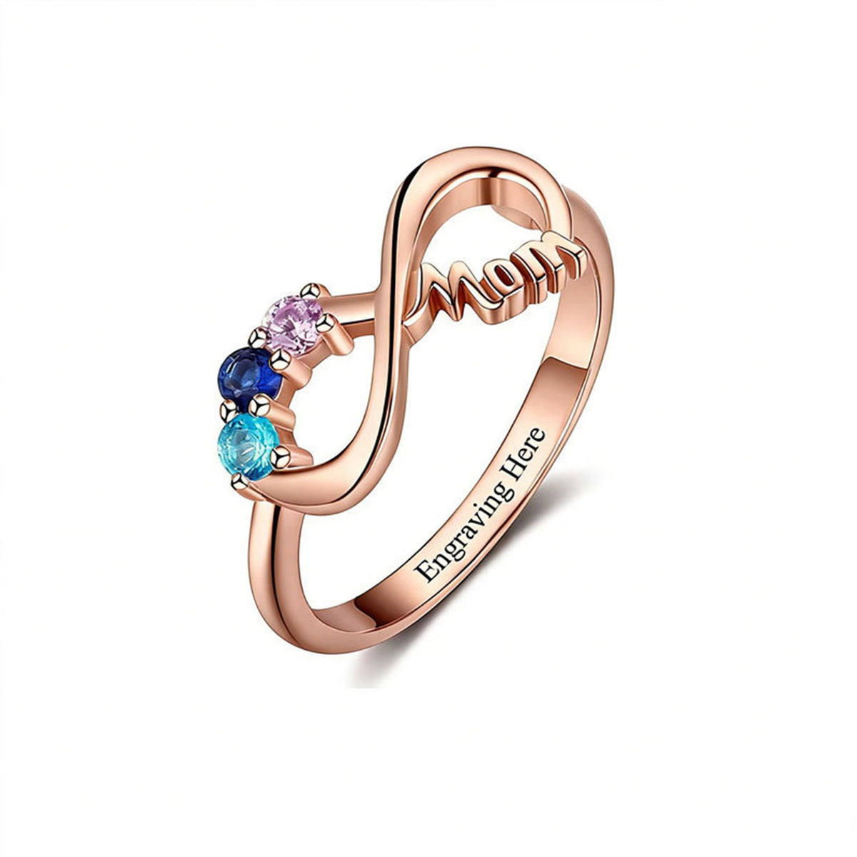 Unendlichkeit Symbol Geburtsstein Ring – Bild 4 | LuxeStyle