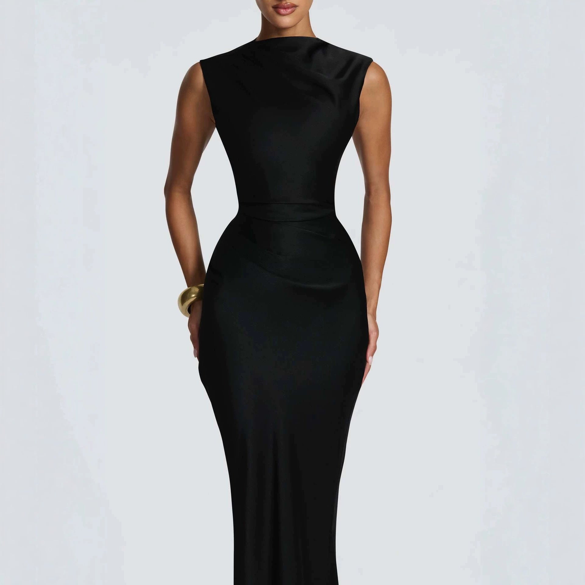 Elegantes Satin-Abendkleid mit Meerjungfrauen-Schnitt