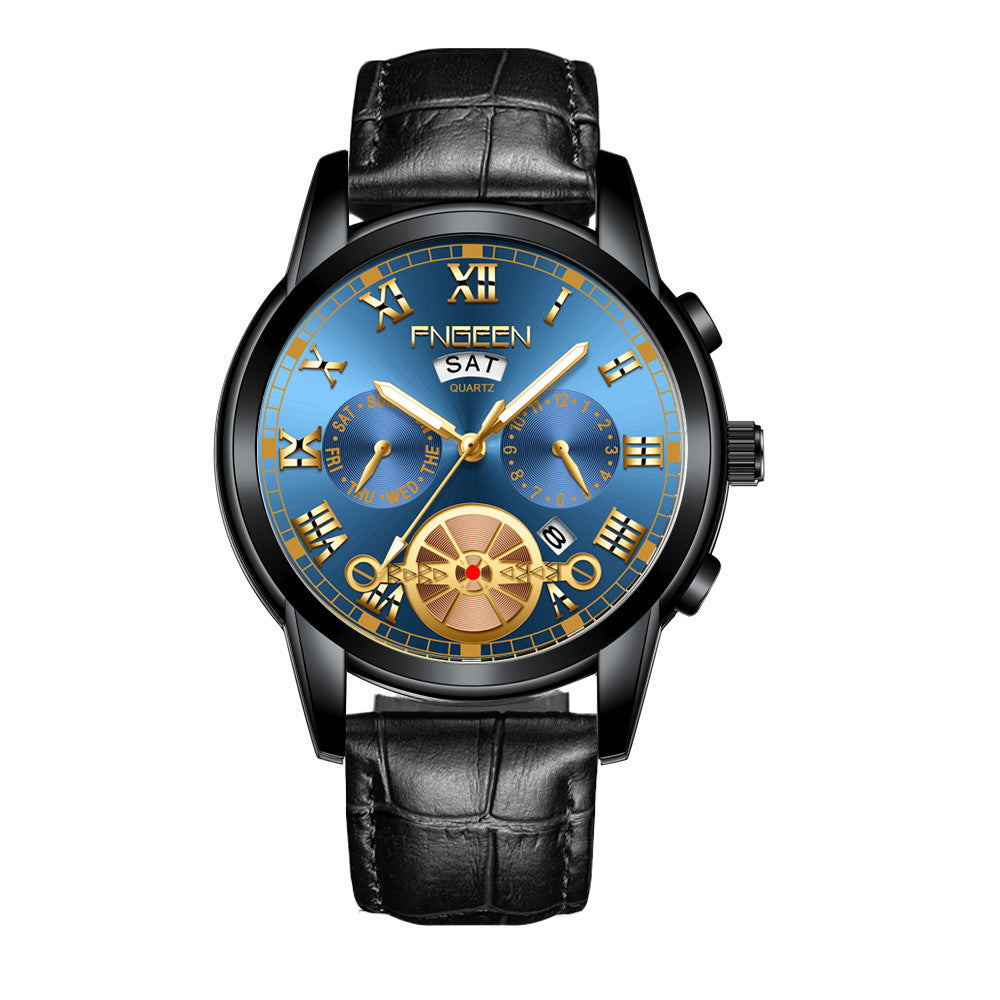 Quarz-Armbanduhr mit Kalender und Edelstahlband – Bild 14 | LuxeStyle