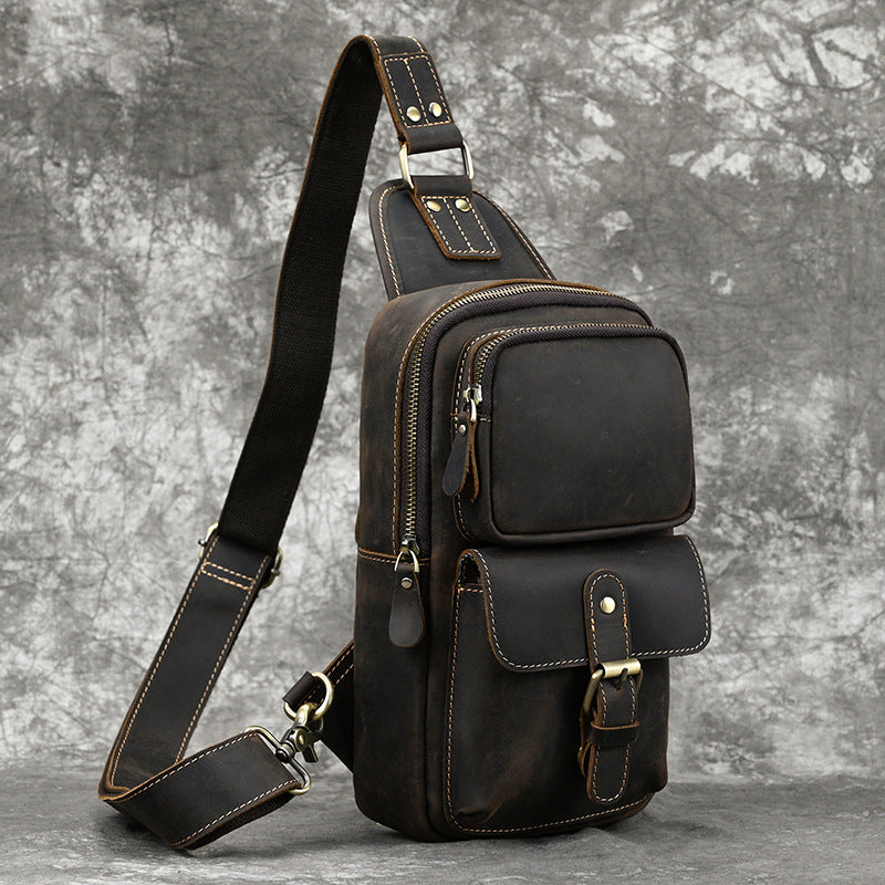 Rindsleder-Schultertasche für den Alltag – Bild 11 | LuxeStyle