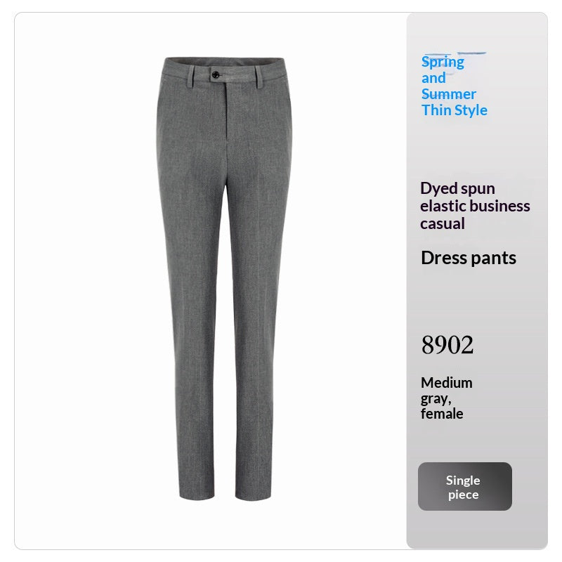 Elegante High-Waist Stoffhose