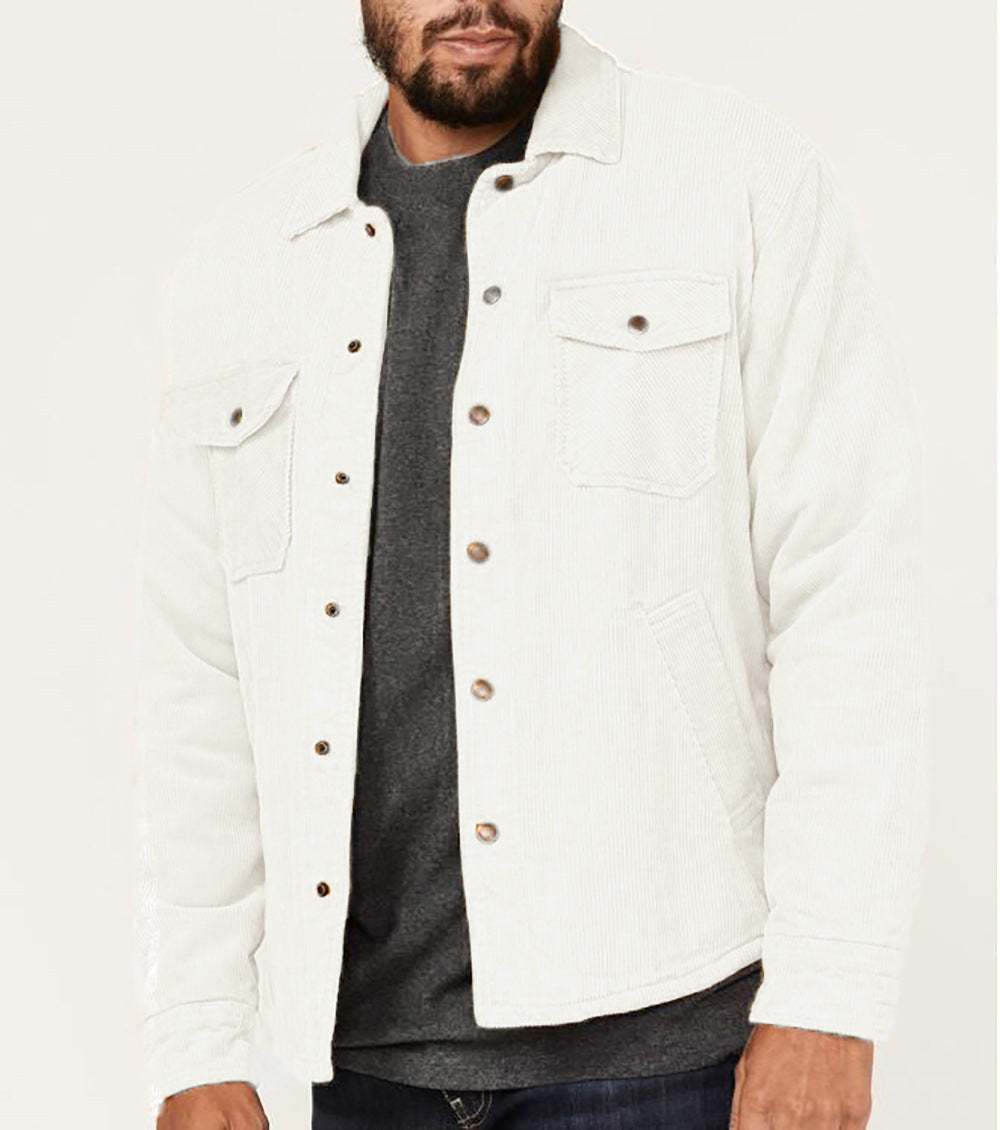 Einfarbige einreihige Mehrtaschenjacke – Bild 4 | LuxeStyle