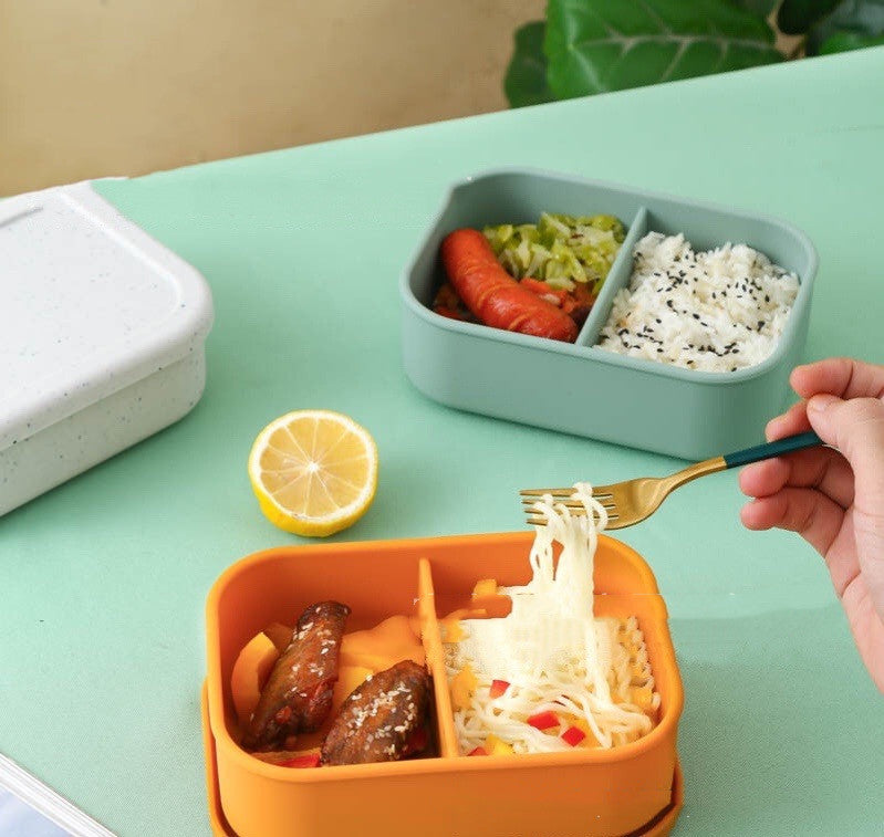 Silikon-Lunchbox mit zwei Fächern – Bild 3 | LuxeStyle