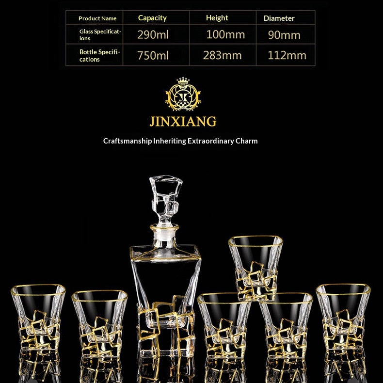Kristall Whiskey Tassen Set