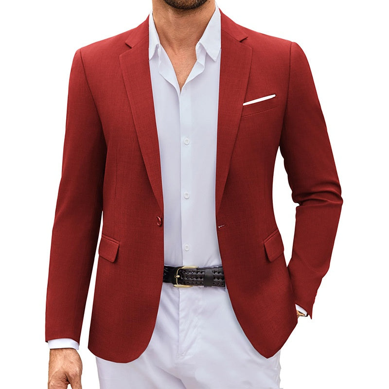 Herren-Blazer einfarbig – Bild 3 | LuxeStyle
