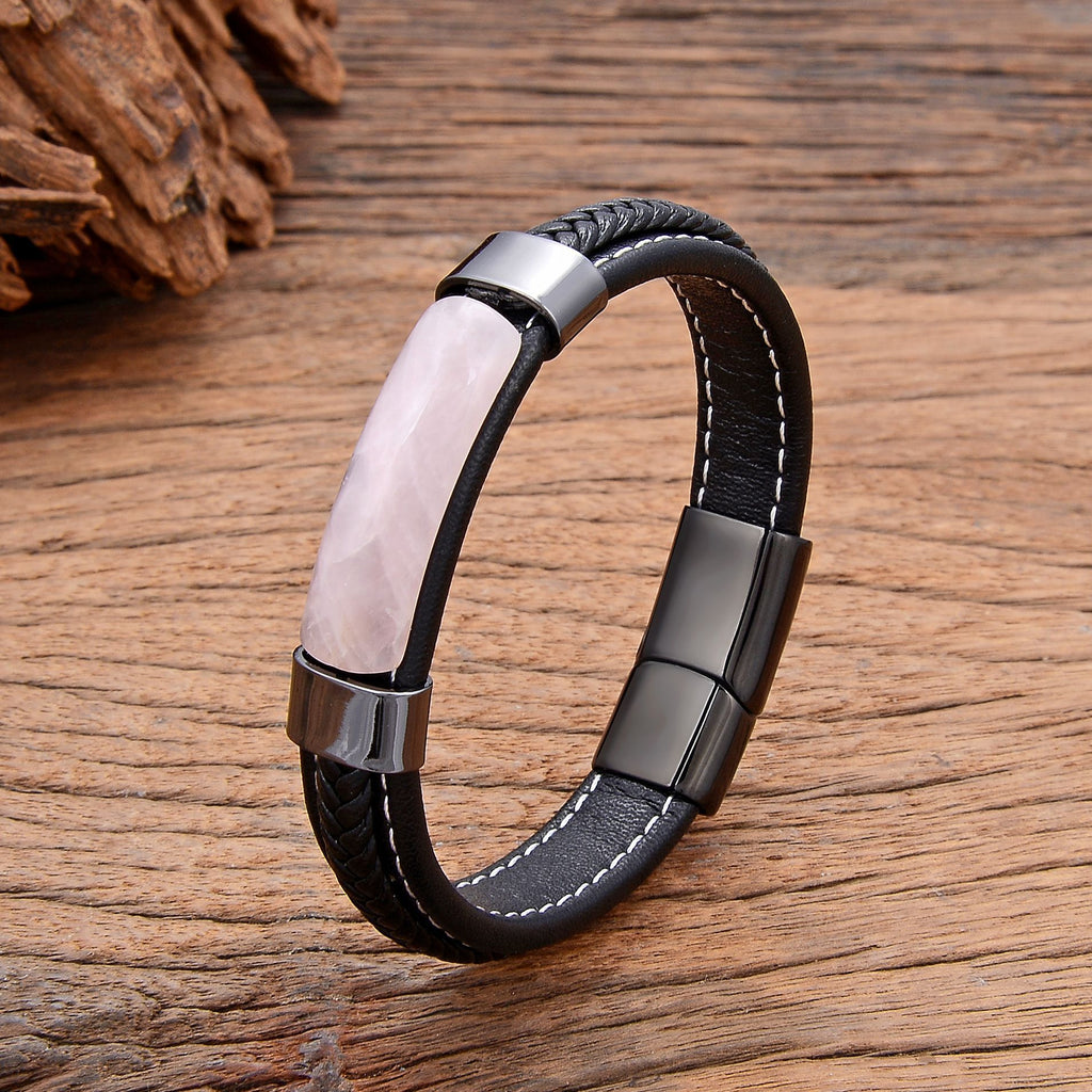 Geometrisches Lederarmband – Bild 2 | LuxeStyle