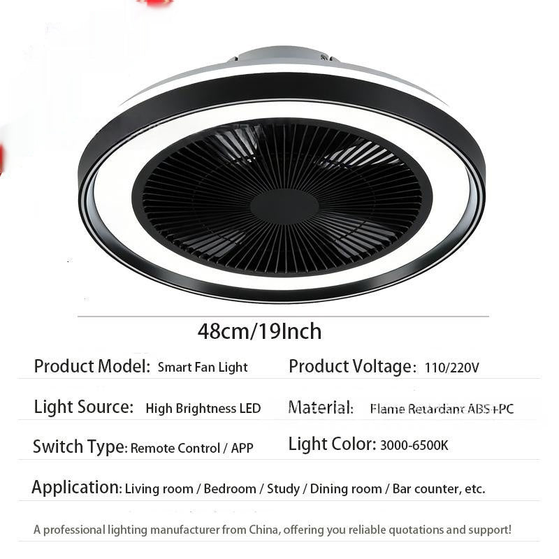 Smarte Deckenleuchte mit Ventilator fürs Schlafzimmer