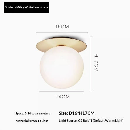 Wandlampe mit Spiegel-Finish
