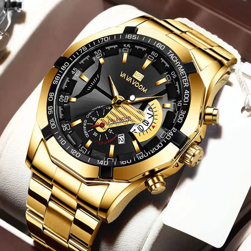 Herren Sport-Automatikuhr mit Leuchtzeigern – Bild 3 | LuxeStyle