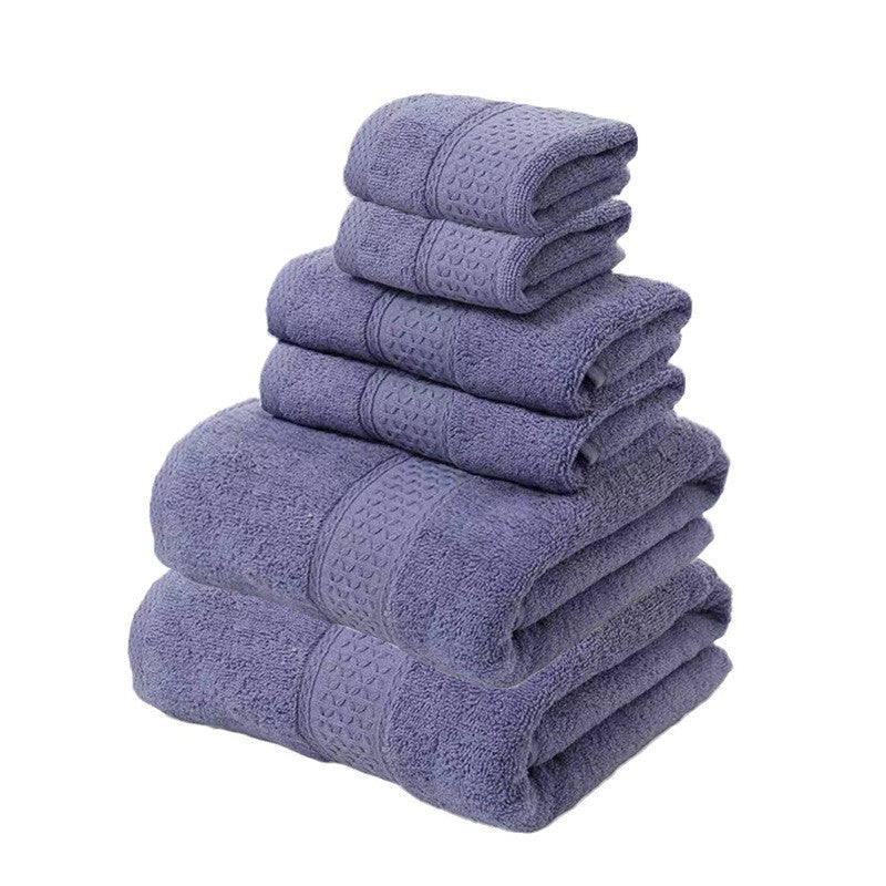 6-teiliges Badtuch-Set aus Baumwolle