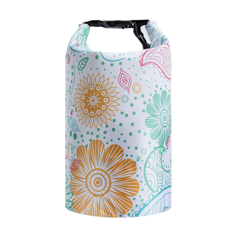 Wasserdichter Dry Bag mit Blumenprint, 10L