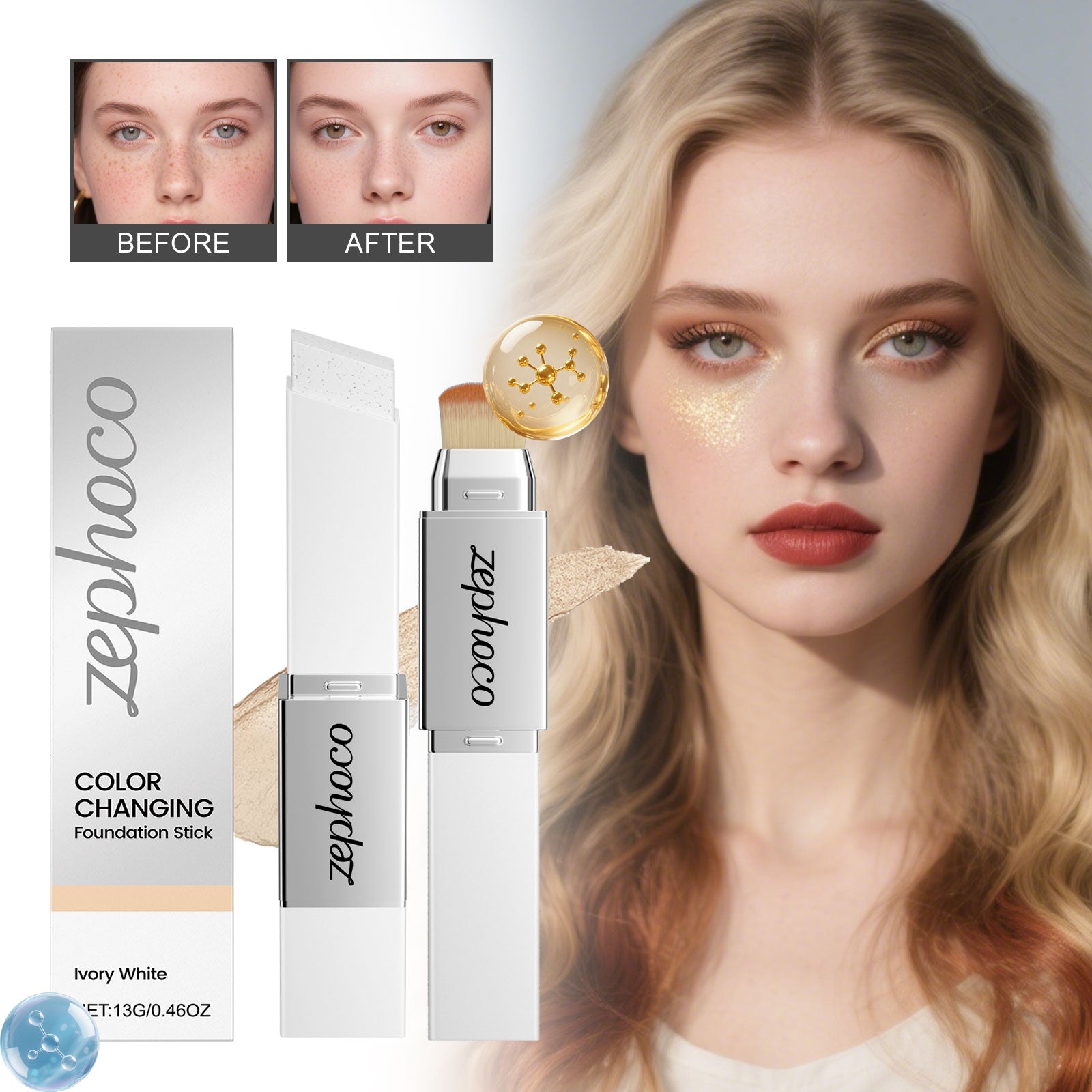 2-in-1 Farbwechsel-Foundation Stick