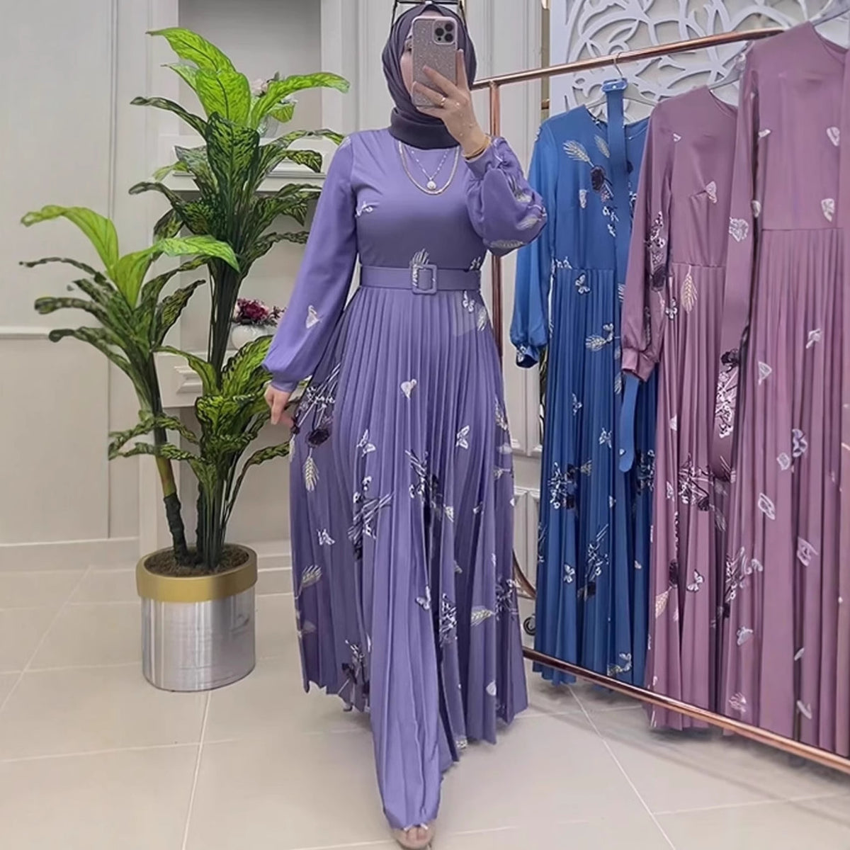 Taillenbetontes Langarmkleid – Bild 2 | LuxeStyle