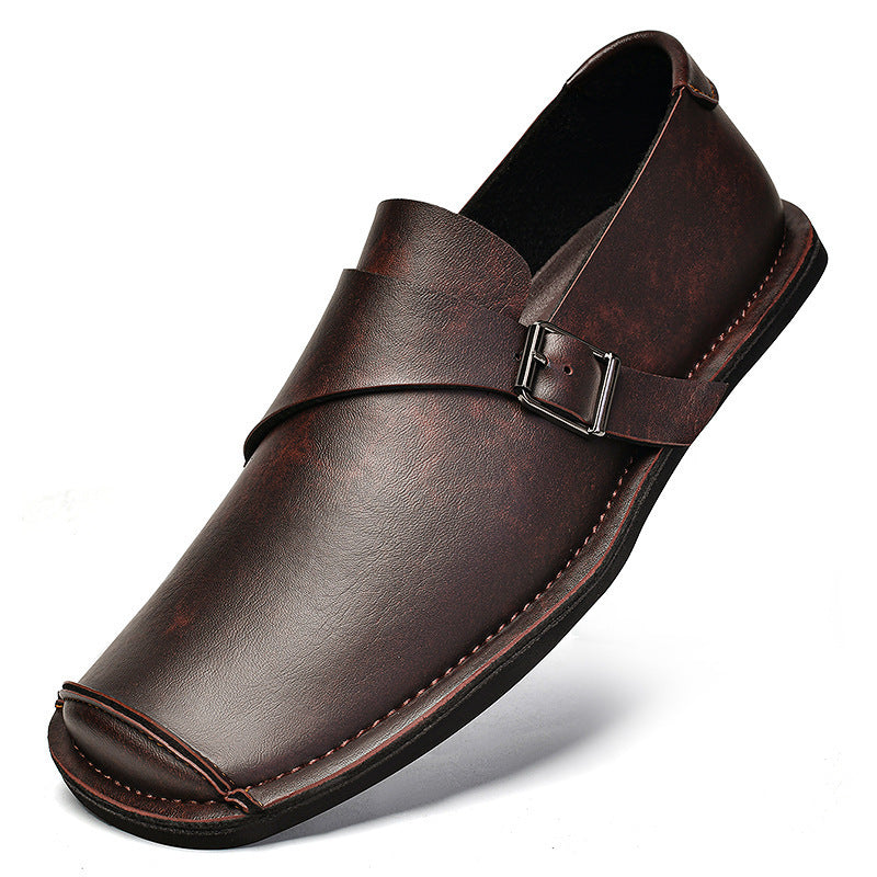 Vintage Leder Slipper für Herren