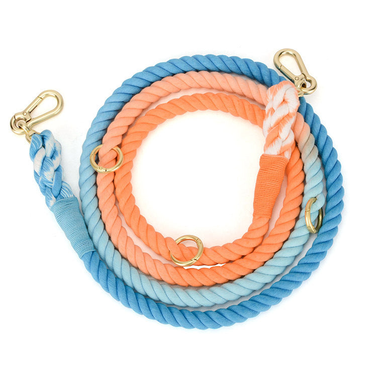Farbige Hunde-Doppelleine «Rainbow» – Bild 16 | LuxeStyle