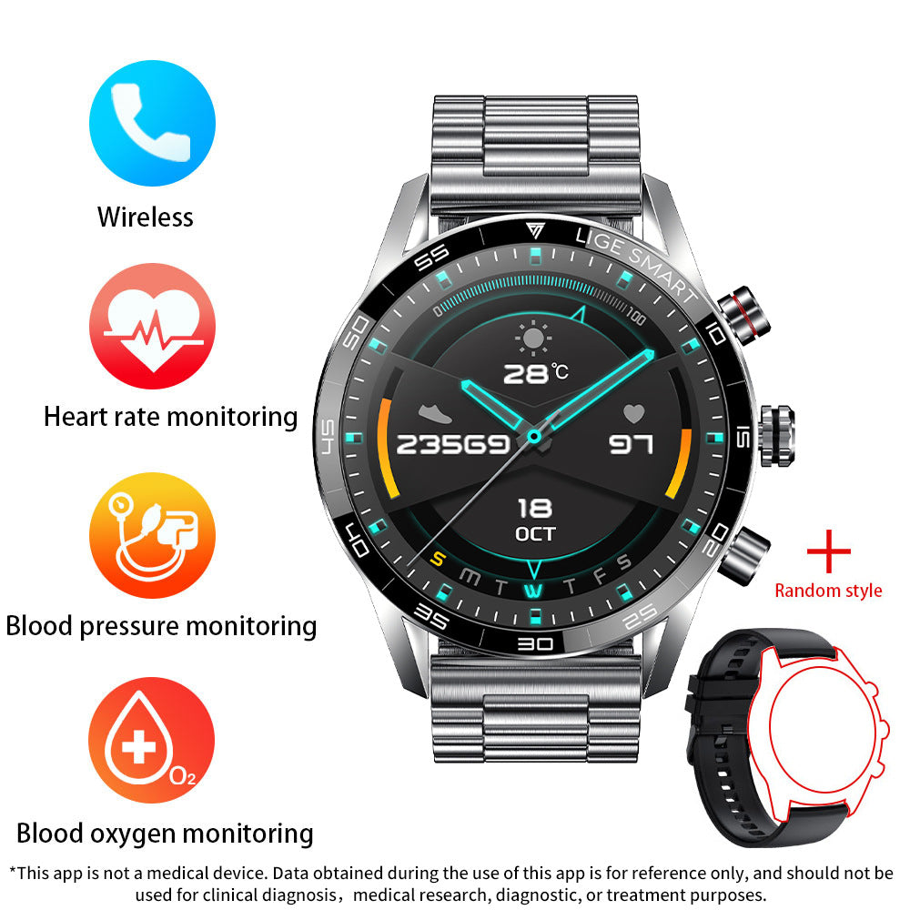 Smartwatch mit Blutdruck- und Herzfrequenzmessung
