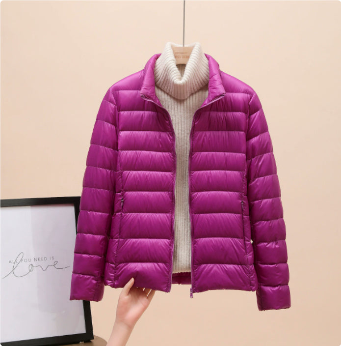 Leichte, kurze Daunenjacke für Damen