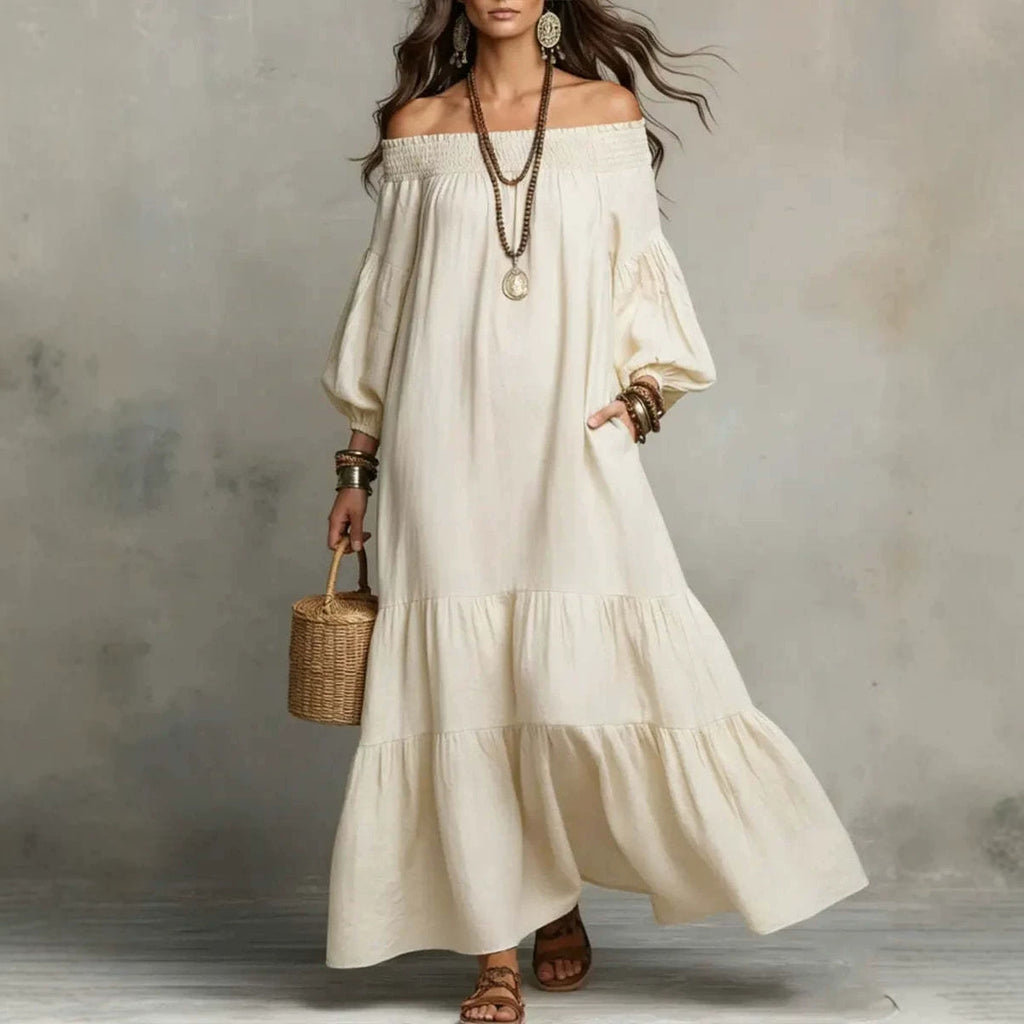 Boho Off-Shoulder Kleid